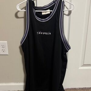 Youngla black tank top size XL